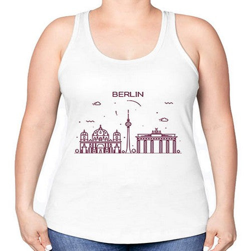 Berlin 444# - cities -Racerback Tank