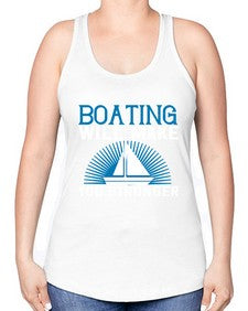 Boating will make you stronger 9# - boats -Racerback Tank
