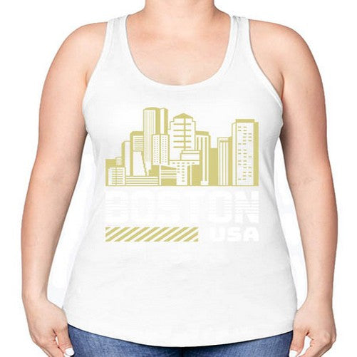 Boston 480# - cities -Racerback Tank