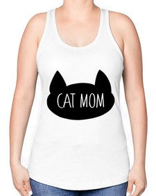 Cat Mom - cats -Racerback Tank