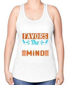Chance favors the connected mind 31# - internet -Racerback Tank