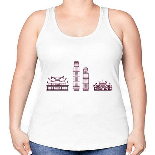 Changsha 554# - cities -Racerback Tank