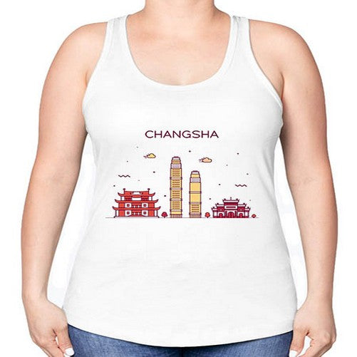 Changsha 555# - cities -Racerback Tank