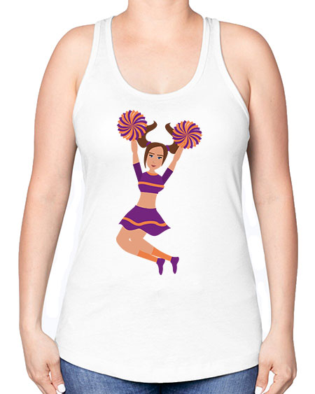 Cheerleader 16# - cheer -Racerback Tank