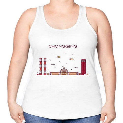 Chongqing 583# - cities -Racerback Tank