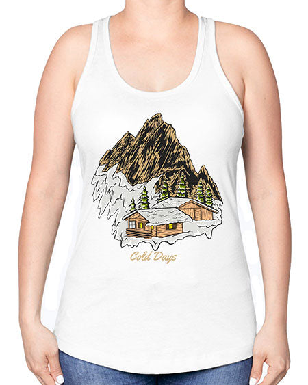 Cold Days 26# - nature -Racerback Tank