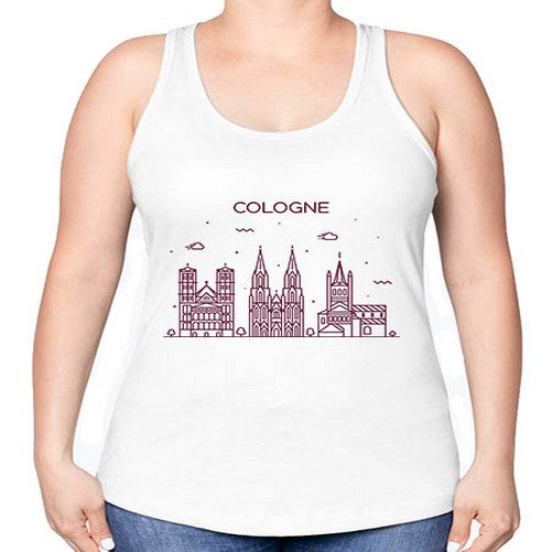 Cologne 593# - cities -Racerback Tank