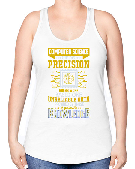 Computer Science we do 278# - general science -Racerback Tank