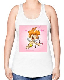 Cupid 80# - cartoon general -Racerback Tank