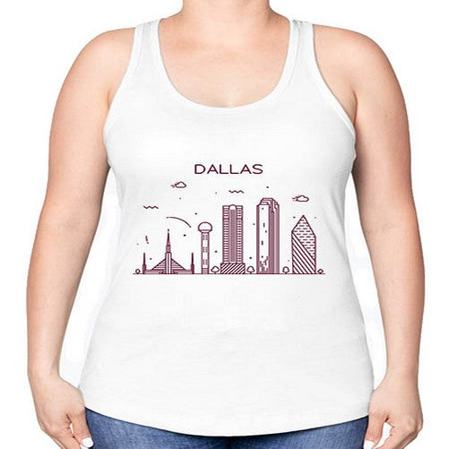 Dallas 643# - cities -Racerback Tank