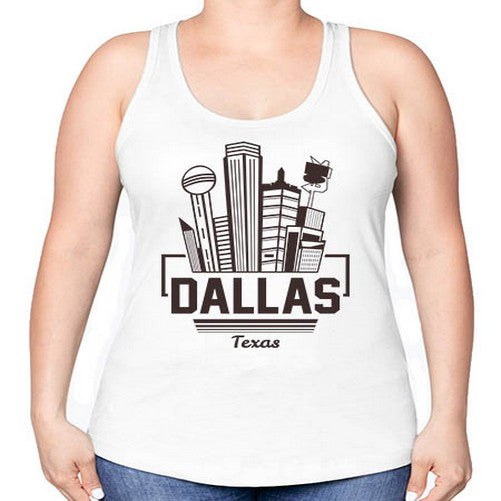 Dallas 645# - cities -Racerback Tank