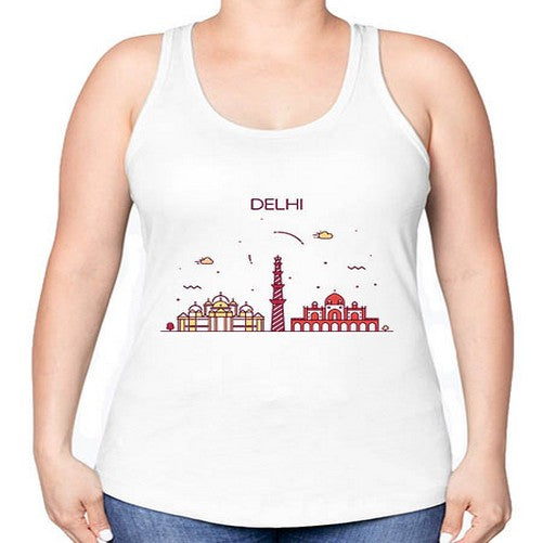 Delhi 656# - cities -Racerback Tank