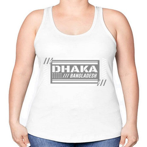 Dhaka 668# - cities -Racerback Tank