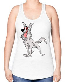 dog 109# - dogs -Racerback Tank