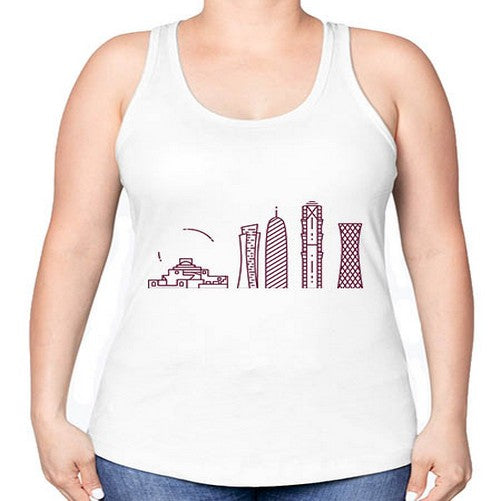 Doha 672# - cities -Racerback Tank
