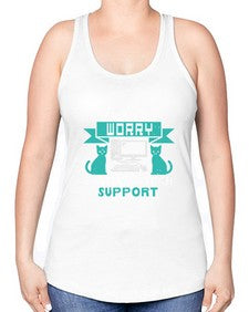 Dont worry im from tech support 50# - computer -Racerback Tank