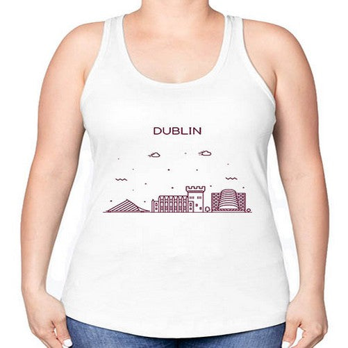 Dublin 691# - cities -Racerback Tank