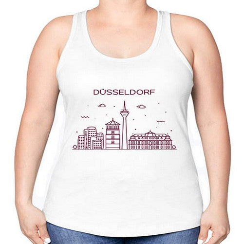 Dusseldorf 696# - cities -Racerback Tank