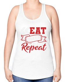 Eat Sleep Play repeat 8# - video games -Racerback Tank