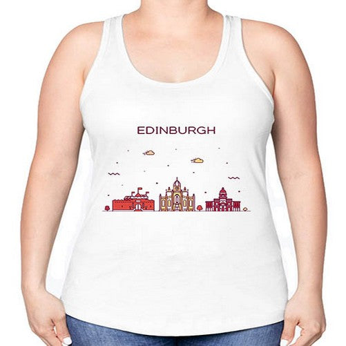 Edinburgh 703# - cities -Racerback Tank