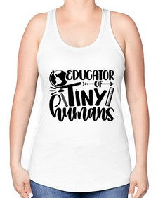 Educator Of Tiny Humans Style 744# - teacher -Racerback Tank