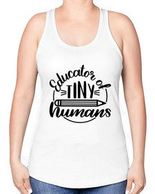 Educator Of Tiny Humans Style 745# - teacher -Racerback Tank