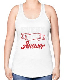 Every puzzle has an answer 11# - video games -Racerback Tank