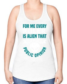Every ruler is an alien 52# - ufo -Racerback Tank