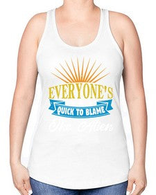 Everyones quick to blame the alien 54# - ufo -Racerback Tank