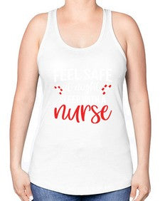 Feel Save Style 778# - nurse -Racerback Tank
