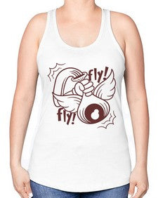 Fly 125# - cartoon general -Racerback Tank