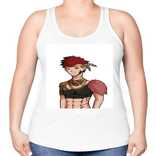 Forest tribal boy 67# - anime -Racerback Tank