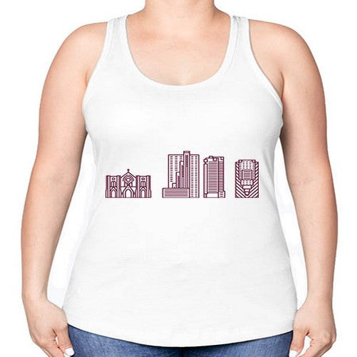 FortWorth 739# - cities -Racerback Tank