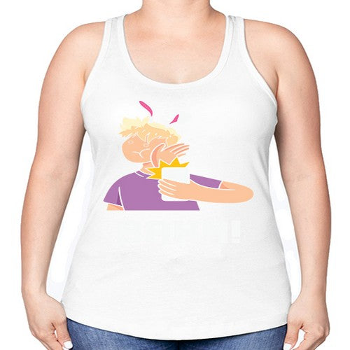 Funny Anime Baka Rabbit Slap Anime 228# - anime -Racerback Tank