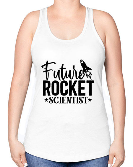 Future Rocket Scientist 316# - kids -Racerback Tank