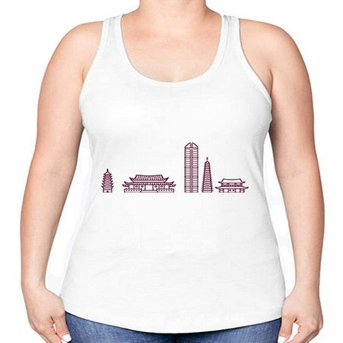 Fuzhou 752# - cities -Racerback Tank