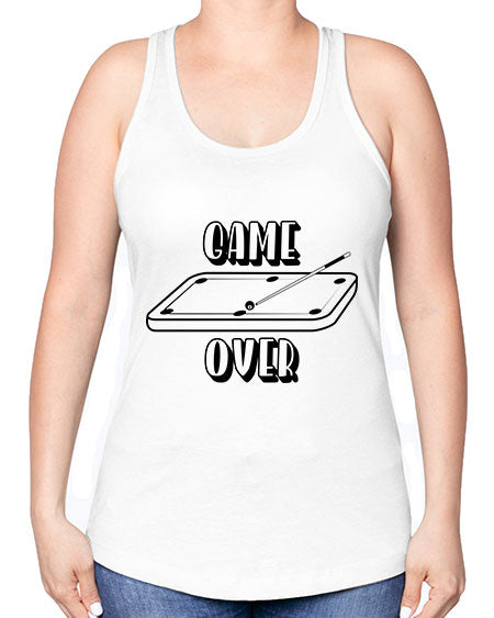 Game over 1218# - billards -Racerback Tank
