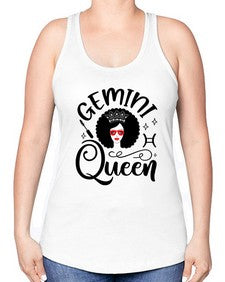 Gemini queen 233# - gemini -Racerback Tank