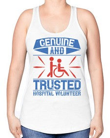 Genuine and Trusted Hospital Volunteer Style 2# - volunteer -Racerback Tank