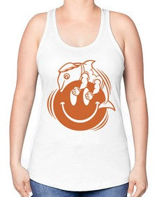 Give smile get hugs 131# - cartoon general -Racerback Tank