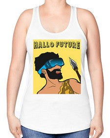 Hallo Future 497# - art pop art -Racerback Tank