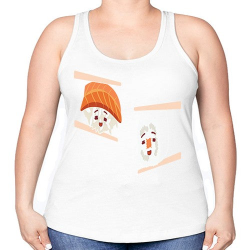 Happy Sushi Anime Kawaii Set Anime 232# - anime -Racerback Tank