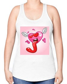 Heart 139# - cartoon general -Racerback Tank