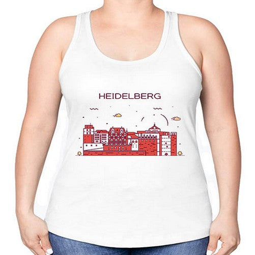 Heidelberg 833# - cities -Racerback Tank