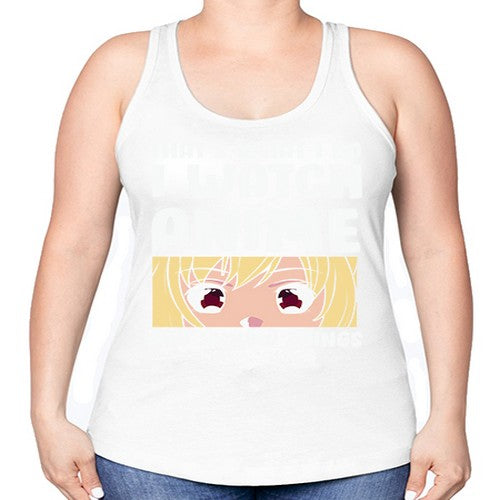 I Watch Anime I Know Things Anime Lover 245# - anime -Racerback Tank