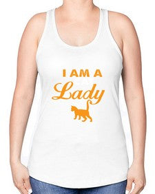 I am a cat lady - cats -Racerback Tank