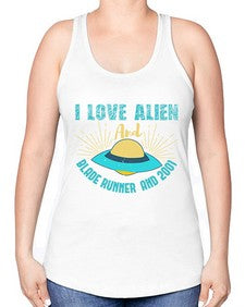 I love alien and blade runner 18# - ufo -Racerback Tank