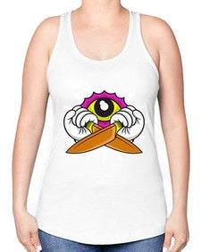 I spy you 140# - cartoon general -Racerback Tank