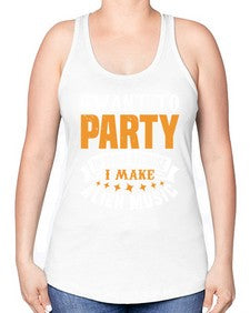 I want to pary in space 21# - ufo -Racerback Tank