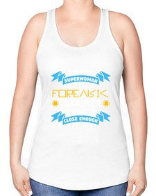 Im not superwoman but Im a foreasik analyst 33# - computer -Racerback Tank